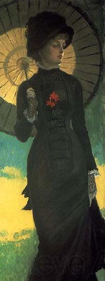 James Tissot Mrs.Newton with a Parasol, Norge oil painting art